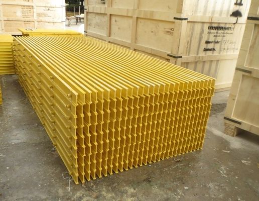 Anti-Slip High Strength Pultruded GRP Fiberglass Grating Walkway with Cutting Service