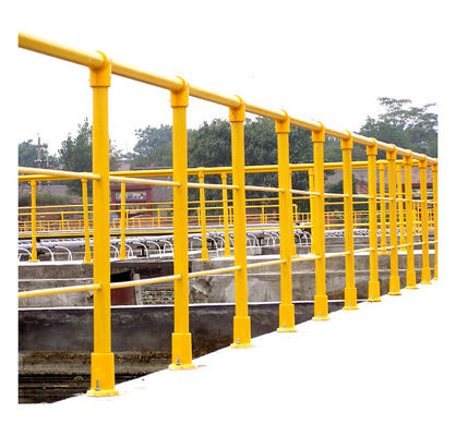 Corrosion Resistant FRP Round Tube Handrails Higher Strength Light Weight Advantage