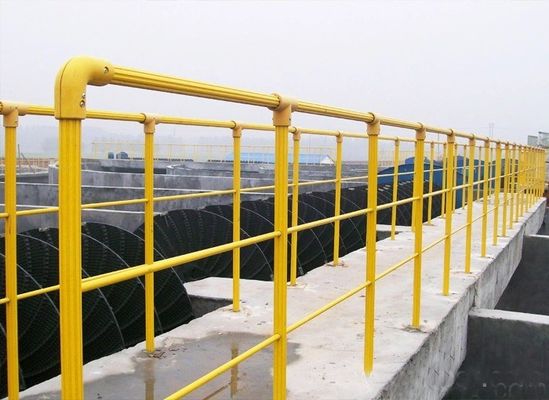Corrosion Resistant FRP Round Tube Handrails Higher Strength Light Weight Advantage