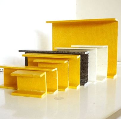 High Strength Customized Outdoor FRP Pultrusion C Channel Profiles 18mm to 810mm Width