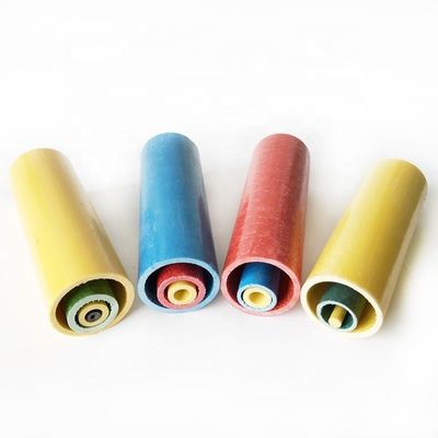 Smooth Surface Strength FRP Pultrusion Round Shape Hollow Tubes for Customized Length