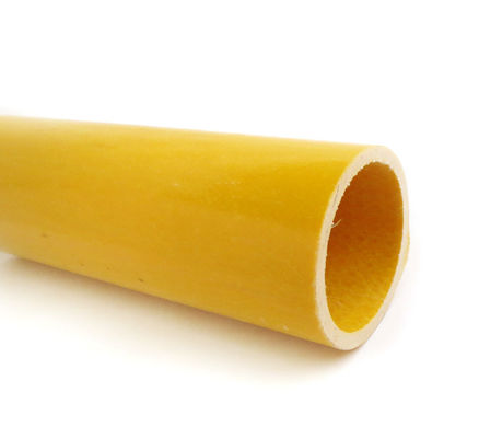 Smooth Surface Strength FRP Pultrusion Round Shape Hollow Tubes for Customized Length