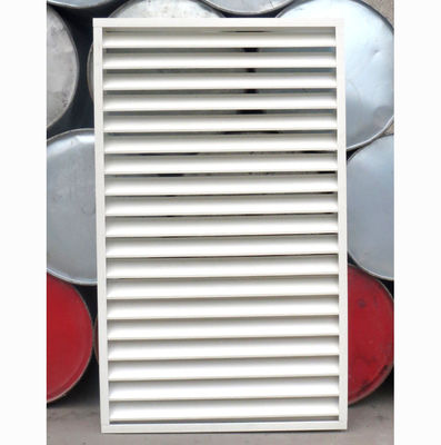 1m to 11.6m Length Chemical Plant Fixed Air Ventilation Window Blind with Support Bar