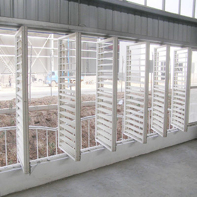 1m to 11.6m Length Chemical Plant Fixed Air Ventilation Window Blind with Support Bar