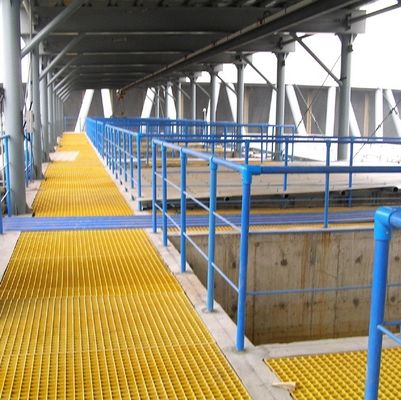 Long-Lasting Support Industrial Design GRP Fiberglass Walkway Handrail with Kickplate