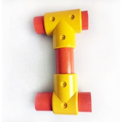 50mm FRP Round Handrail Connectors Fiberglass Handrail Accessories with UV Protection