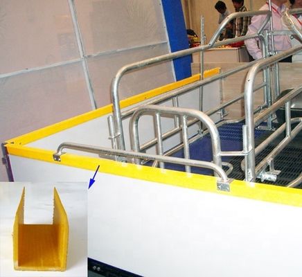 Technique Pultrusion Fiberglass GFRP C Channel for 30mm Board Edge Protection/Cover
