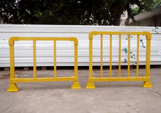 50mm Fiberglass FRP Square Tube Handrail for Waste Water Treatment Plant GRP Safety Fence