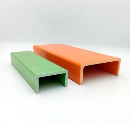 Insulated Ladder Rail GRP FRP C Channel Profiles Corrosion Resistant 1m to 11.6m Length