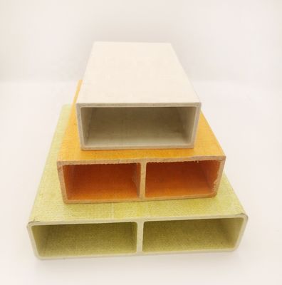 FRP Rectangular Beam Fiberglass Purlin for Roof Panel Support Customizable Dimensions
