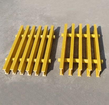 25mm 38mm 50mm 58mm FRP I Bar Grating for Walkway Pultruded Technique Anti-Corrosion