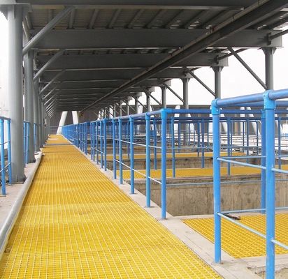 Strength Pultruded Fiberglass Profile for Cooling Tower GFRP Grating Walkway/Handrail