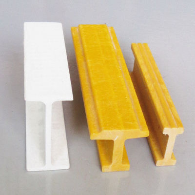 High Strength FRP I Beam Profiles Customized to Your Length and Color Requirements