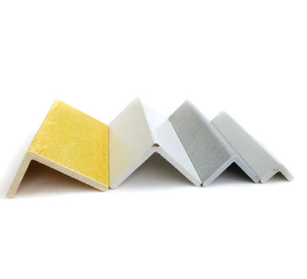Fiberglass Reinforced Plastic Customized FRP Pultrusion L Shape Angle Beam Profiles