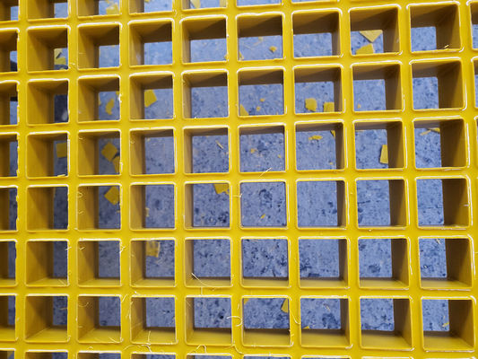 Anti-Slip Concave Surface FRP Molded Grating for Chemical Resistant Industrial Flooring
