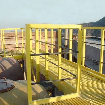Customized Design Accepted Fiberglass Square Tube Handrails for Chemical Resistance