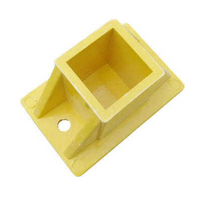 Custom Size FRP Square Tube Fittings for Industrial Handrail Design Style Connectors