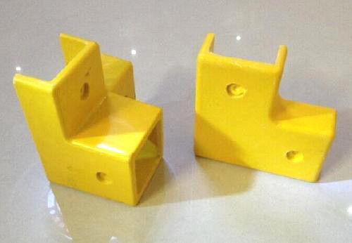 Pultruded 50mm Square Tube FRP Handrail Fence Post Base with Cutting Capability