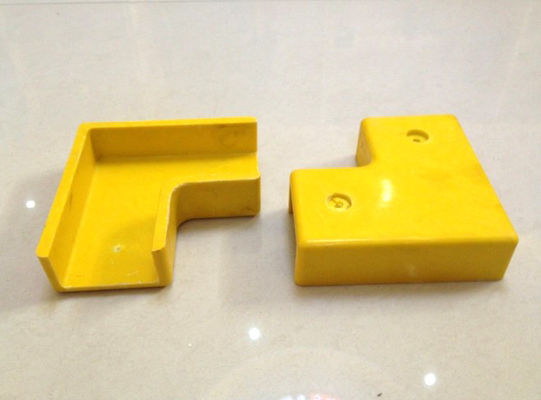 Pultruded 50mm Square Tube FRP Handrail Fence Post Base with Cutting Capability
