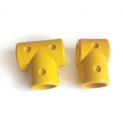 Industrial Style 50mm FRP Handrail/Fence System GRP Handrail Accessories Clamp T Fittings Cross Tee