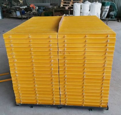 Pultruded Technique FRP Grating Sheet for Wastewater Treatment Plant Durable and Strong