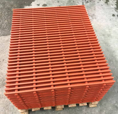 Pultruded Technique FRP Grating Sheet for Wastewater Treatment Plant Durable and Strong
