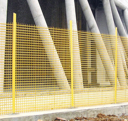 Insulated FRP Fence for Cooling Tower Fiberglass Reinforced Plastic Handrail UV Protection