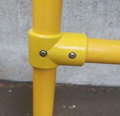 Round/Square Railings FRP Handrail Fittings for Industrial Design Fiberglass Railing