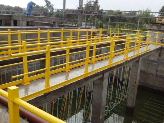 Chemical Corrosion Resistant FRP GRP Balustrades and Fiberglass Handrails for Industrial