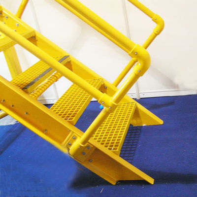 Enhanced Safety Strength Anti-Slip FRP Profile Ladder with Durable Grating Stair Tread