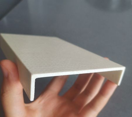 Smooth Anti-aging Fiberglass GFRP FRP U Channel Profile for Edge Banding Covering