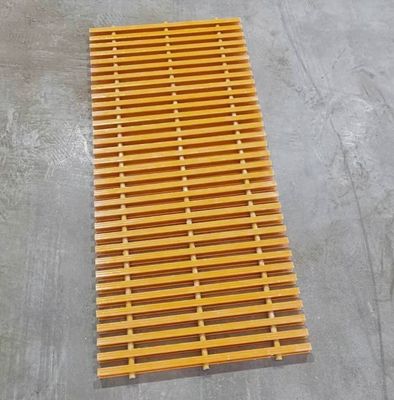 Customized Mesh Size Pultruded FRP GRP Fiberglass Plastic Grating for Cutting Services