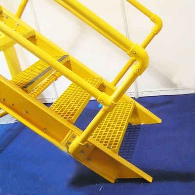 Insulated FRP Stairs Railing for Fiber Step Stairs Structures 250 lbs Weight Capacity