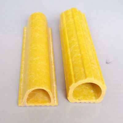 Insulated Ladder Rungs D Shape Tube with Smooth Surface and High Strength Fiberglass