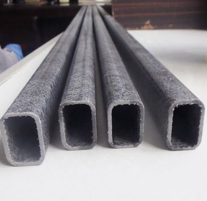 Smooth Processing Service Cutting Lightweight Fiberglass FRP Rectangular Tube for Children Hockey Stick Handle