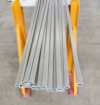 Smooth Processing Service Cutting Lightweight Fiberglass FRP Rectangular Tube for Children Hockey Stick Handle