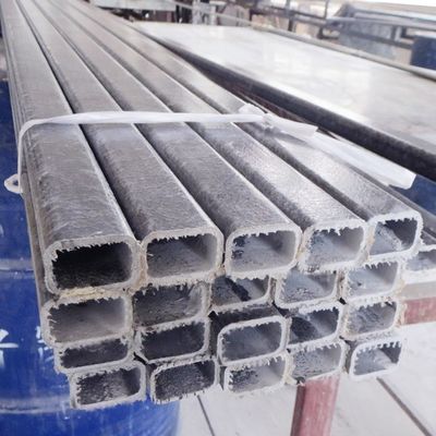 Smooth Processing Service Cutting Lightweight Fiberglass FRP Rectangular Tube for Children Hockey Stick Handle