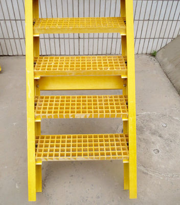 Power Plant Insulation Ladders Fiberglass Reinforced Plastic Step Ladders with Handrail