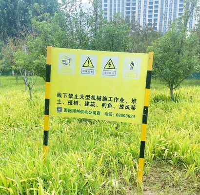 Cutting Insulation Fiberglass FRP Warning Sign Board for Outdoor Electric Power Safety