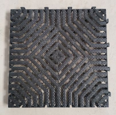 40x40x3.0cm Thick PP Plastic Interlocking Mats for Indoor Carwash Garage Floor Covering