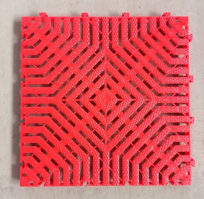 40x40x3.0cm Thick PP Plastic Interlocking Mats for Indoor Carwash Garage Floor Covering