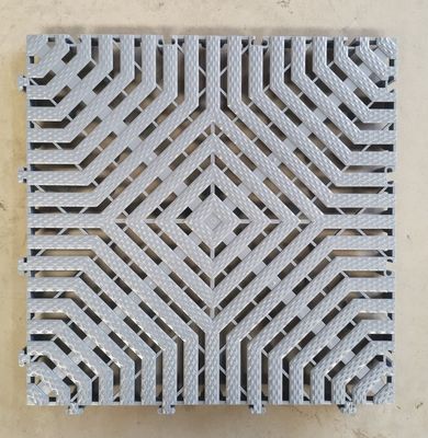 40x40x3.0cm Thick PP Plastic Interlocking Mats for Indoor Carwash Garage Floor Covering