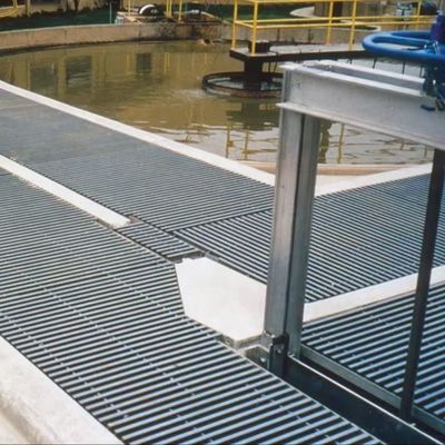 FRP Bridge Decking Board with 40% 80% Open Area Fiberglass Composite Outdoor Panel Floor
