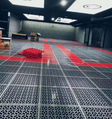 40x40x4.0cm PP Interlocking Plastic Mat for Easy Car Washing and Garage Floor Covering