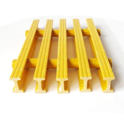 25mm 38mm GFRP Fiberglass Pultruded FRP Floor Grating for Decking Walkway