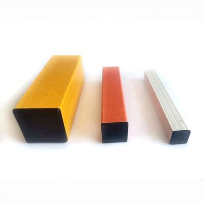 UV Protected FRP Fiberglass Square Hollow Tube Profiles for Outdoor Ladder Structures