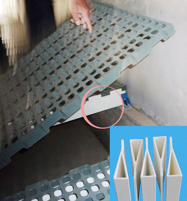 Smooth Cutting Service 120mm High Fibreglass Triangle Support Beam for Poultry Flooring