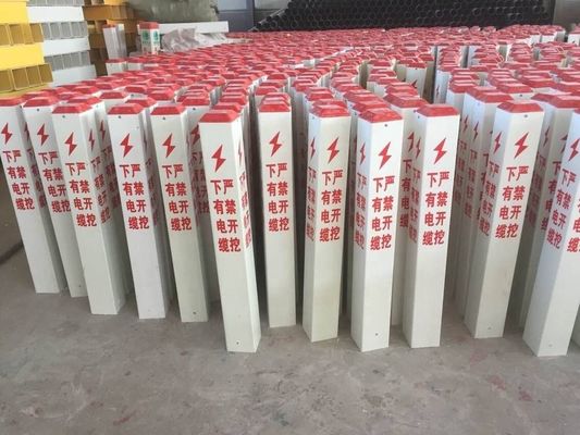 High Strength FRP GRP Warning Signs Pile Mark Signs Board for Cable Protection Safety