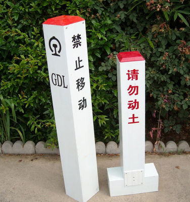 Cutting Service Anti-Aging Fiberglass Warning Post Stakes with 1m to 11.6m Length