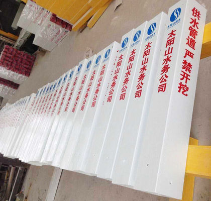 Cutting Service Anti-Aging Fiberglass Warning Post Stakes with 1m to 11.6m Length